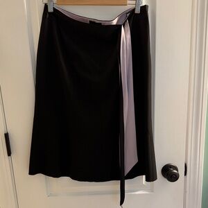 Elegant Black and light purple Women's Skirt and matching wrap.